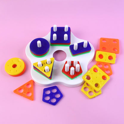 Geometric Stacking Sorter Puzzle Toy The Morsignaturekarts