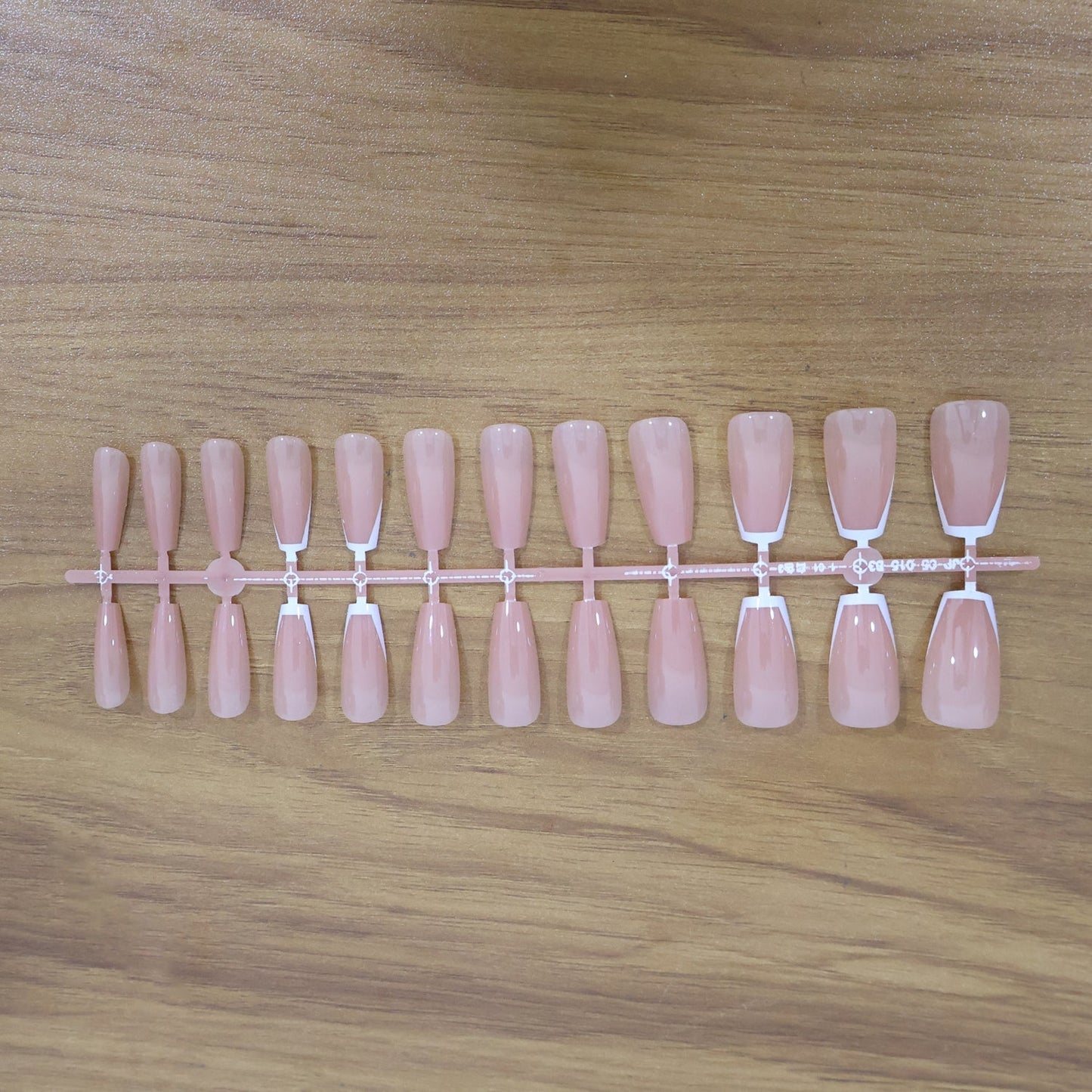 Elegant Nude Glossy Artificial Nail Tips fake nails (24 Pc Set) signaturekarts