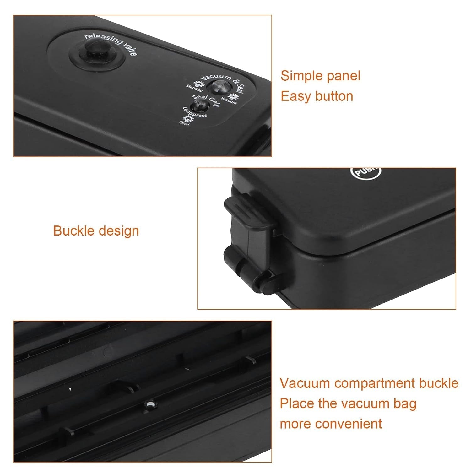 Vacuum Sealer Machine 10 Bags, Automatic Hands-Free, Smart Food Preservation (1 Set) Signaturekarts