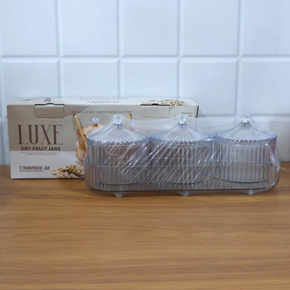 Dry Fruit & Snack Storage - (3 Pc / Set) signaturekarts