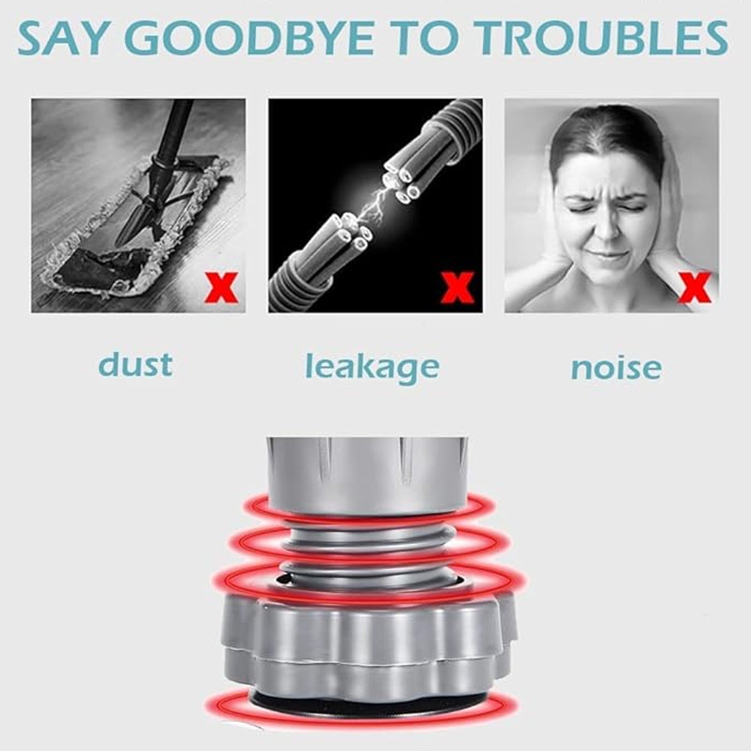 Plastic Washing Machine Vibration Feet (4 Pcs Set) signaturekarts