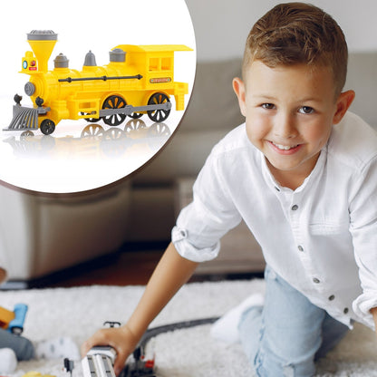 Pull and Go Train with Light Plastic String Pull Back Train (1 Pc / Mix Color) Signaturekarts