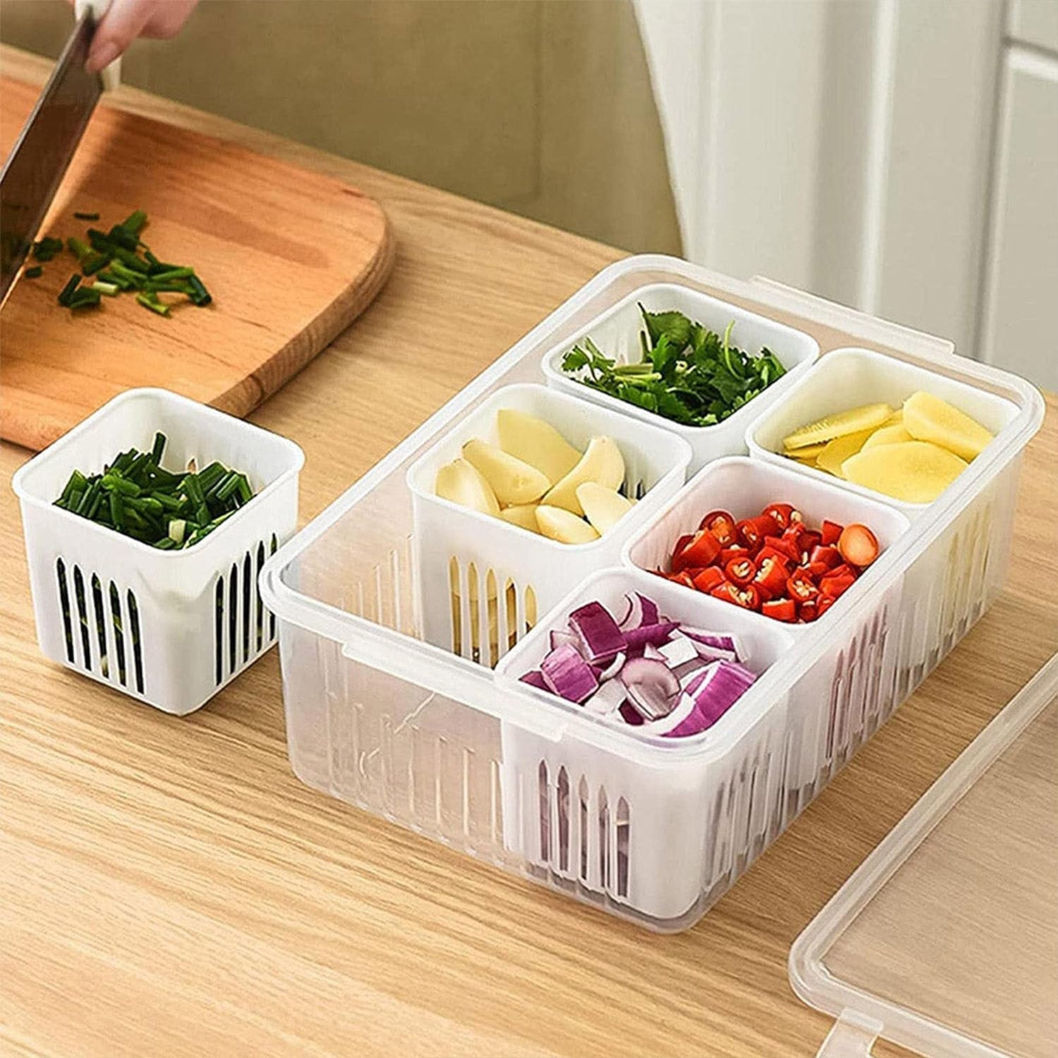 Fridge Storage Box – Freezer & Kitchen Organizer for Vegetables & Food (1 Pc) signaturekarts