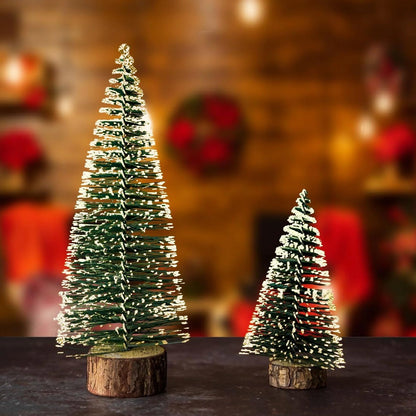 Mini Artificial Christmas Tree with Snow Effect (1 Pc) The Morsignaturekarts