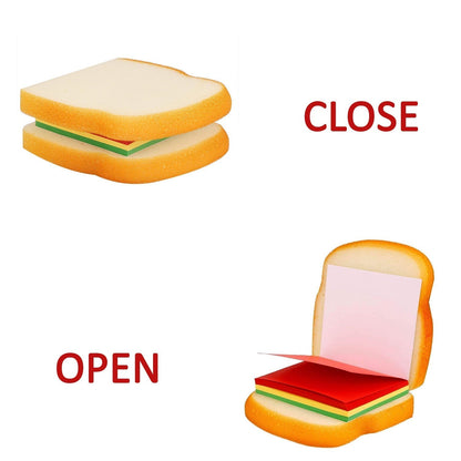 Sandwich Shaped Note / Sticky Notes / Memo Notes, Unique Mini Notes (Multicolor) Signaturekarts