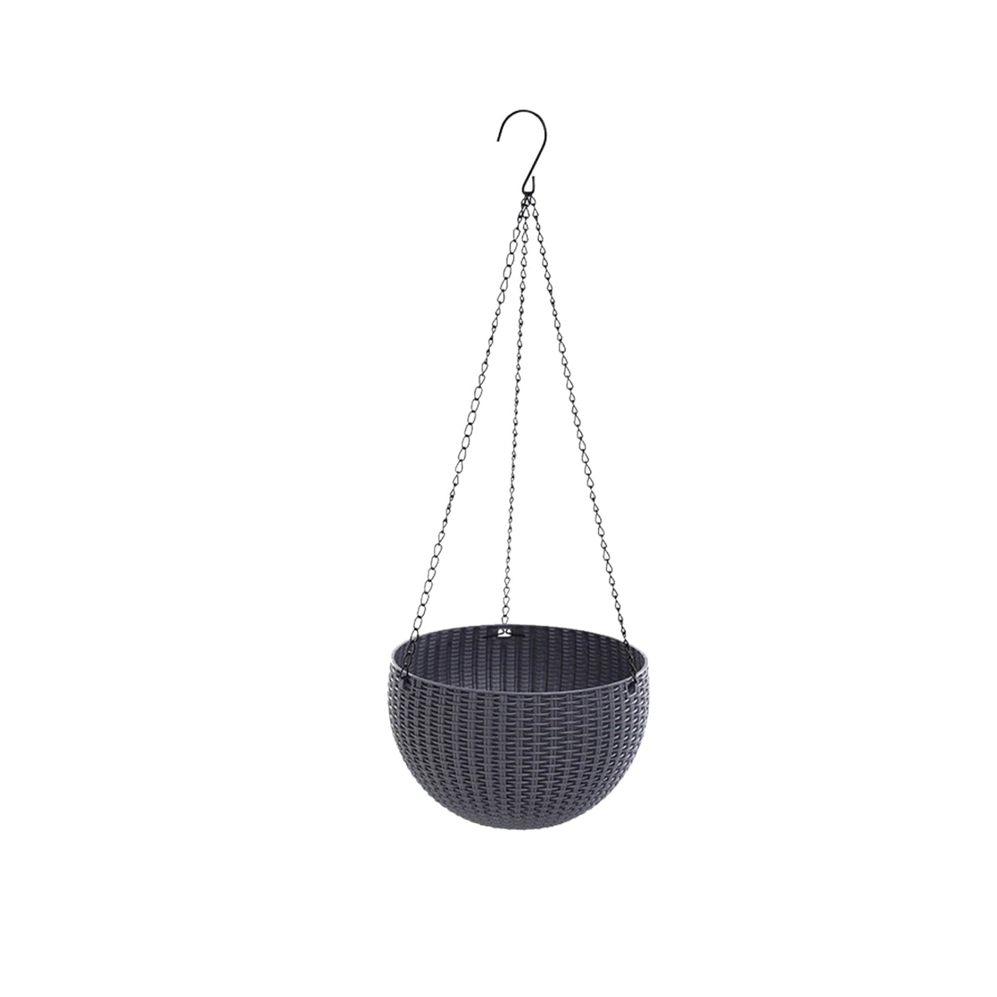 Plastic Hanging Flower Pot and Flower Pot with Chain (6 Pc) Your Brand