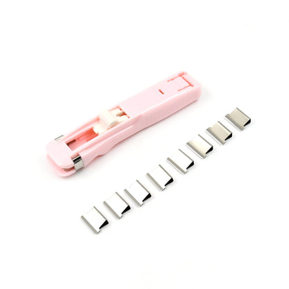Portable Paper Clamp With 8 Pcs Clip Dispenser Handheld Paper Fast Clam (1 Set) Signaturekarts