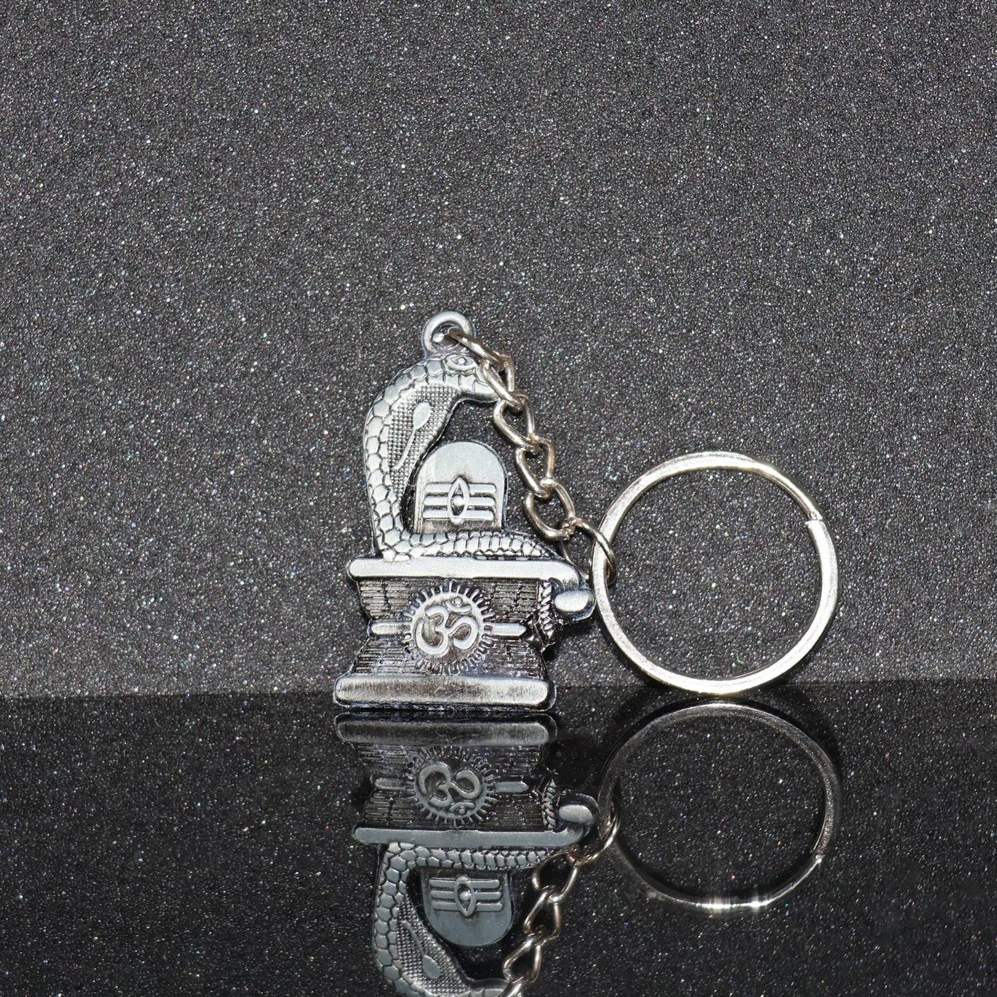 Shivling Trishul Metal Keychain Set (5 Pc Mix Design) signaturekarts