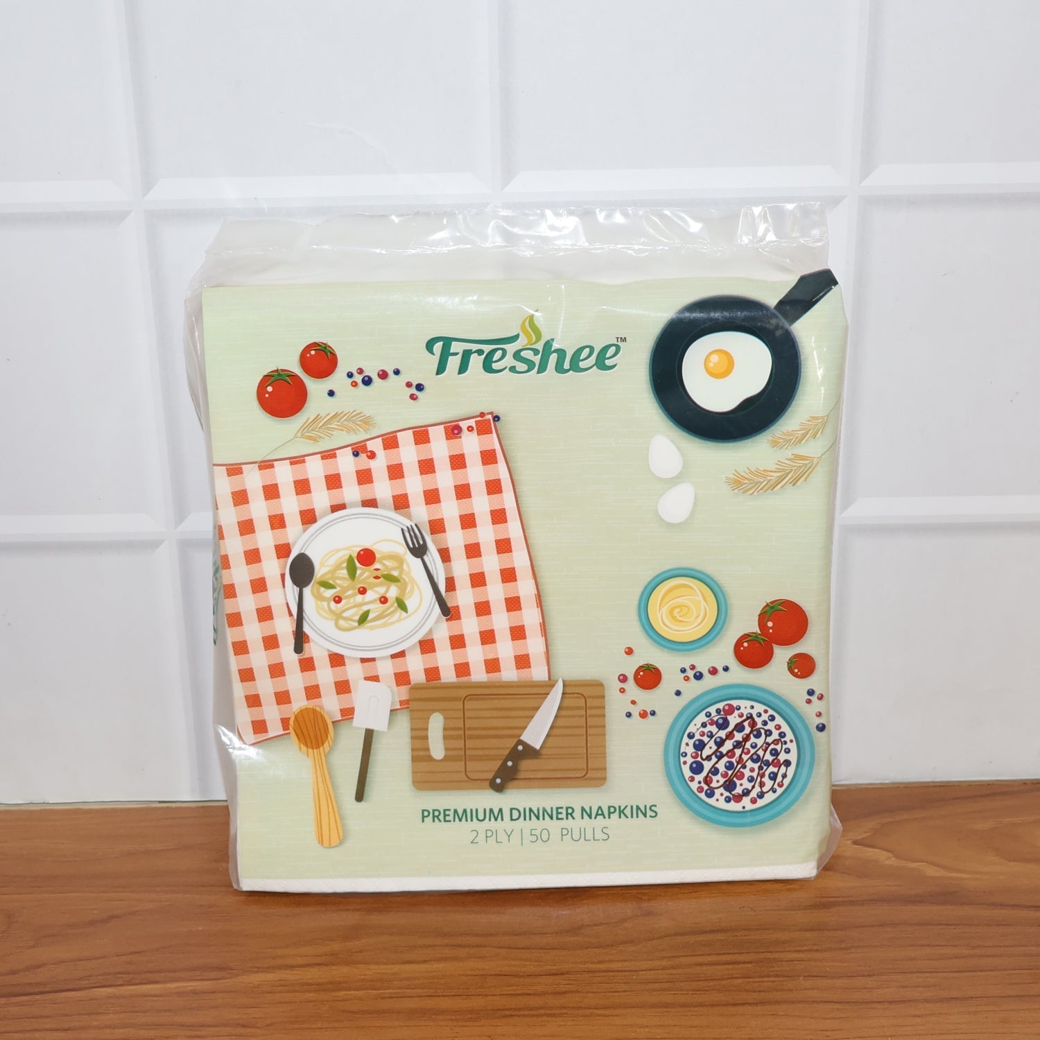 Freshee Premium Dinner Napkins — 50 Pc Pack (40 × 40 cm) signaturekarts
