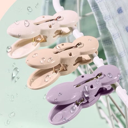 Clothes Drying Rope with Multipurpose Cloth Clips (1 Set) signaturekarts