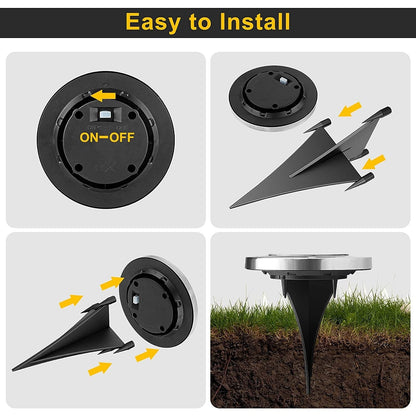 Solar Powered LED Garden Lights (4 Pc) signaturekarts