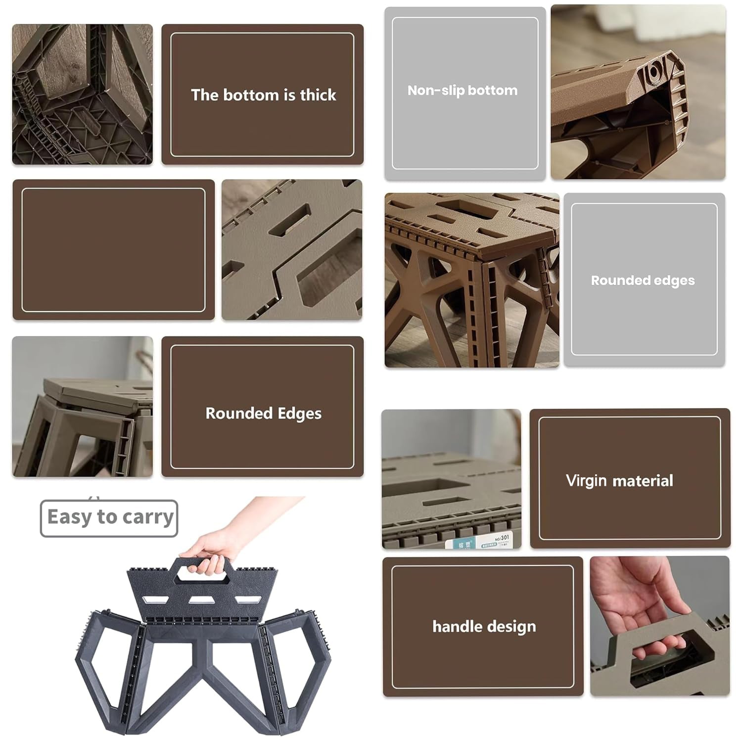 Supermom Comfort Multi-Purpose Folding Stool (18 Inch) signaturekarts