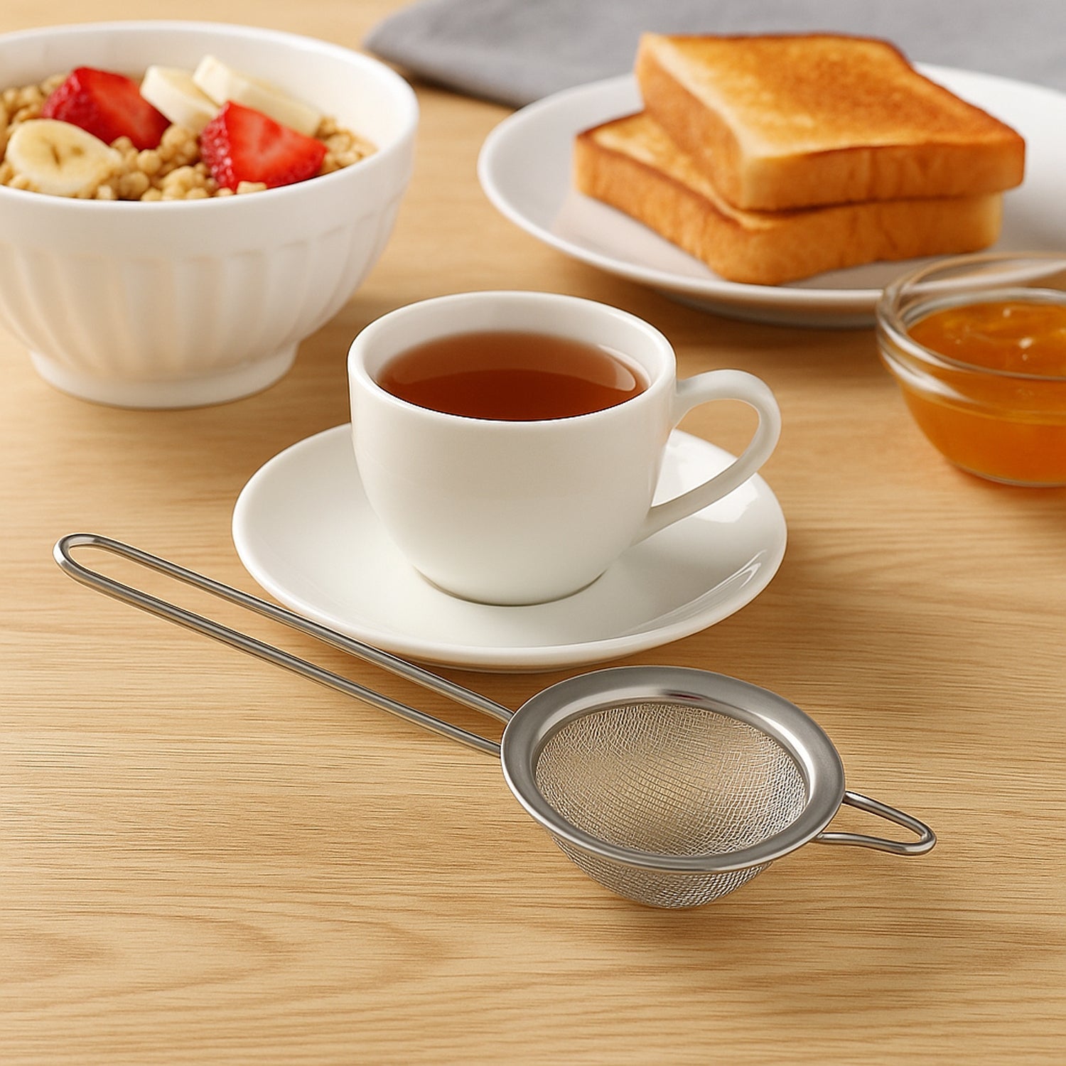 Supermom Slim Stainless Steel Strainer (1 Pc) signaturekarts