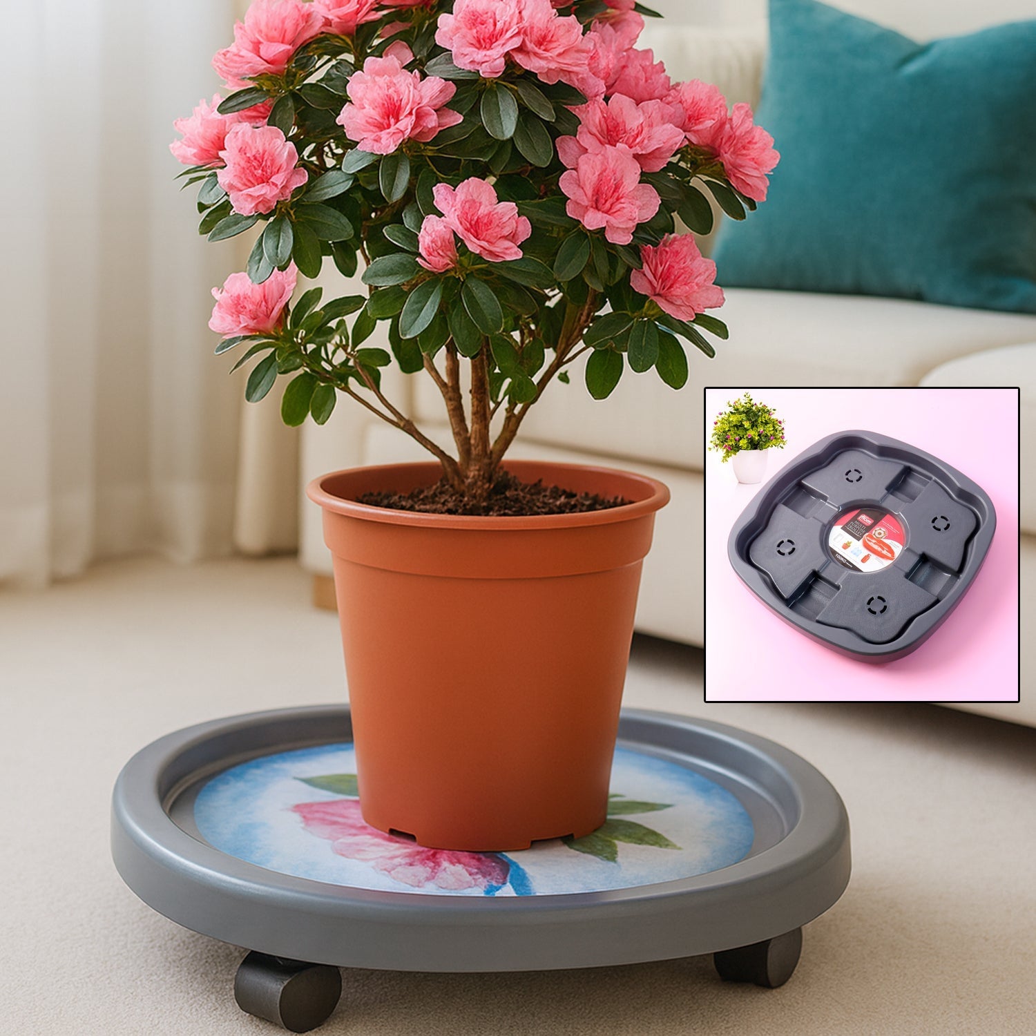 Supermom Plastic Multi Purpose Heavy Duty Gas Cylinder Trolley signaturekarts