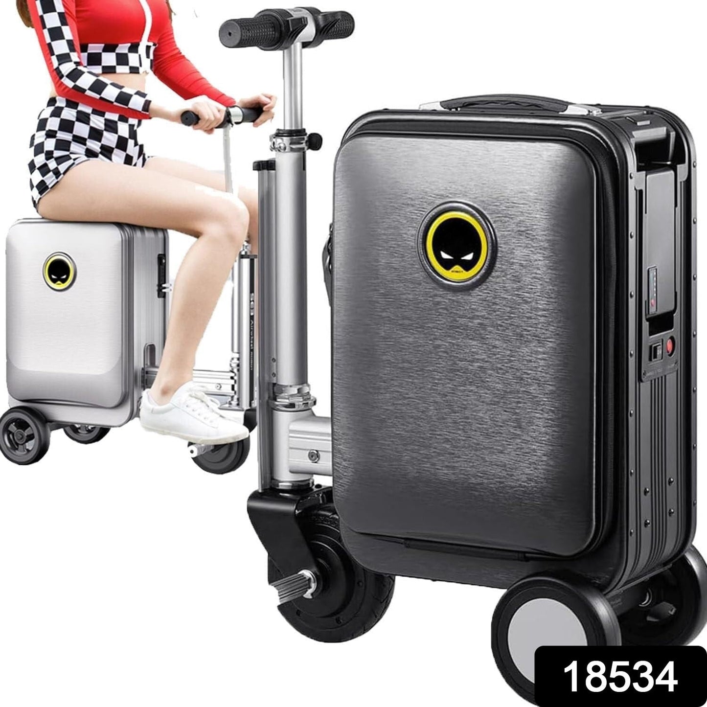 Electric Suitcase Smart Scooter – Riding Luggage with Removable Power (1 Pc) Signaturekarts
