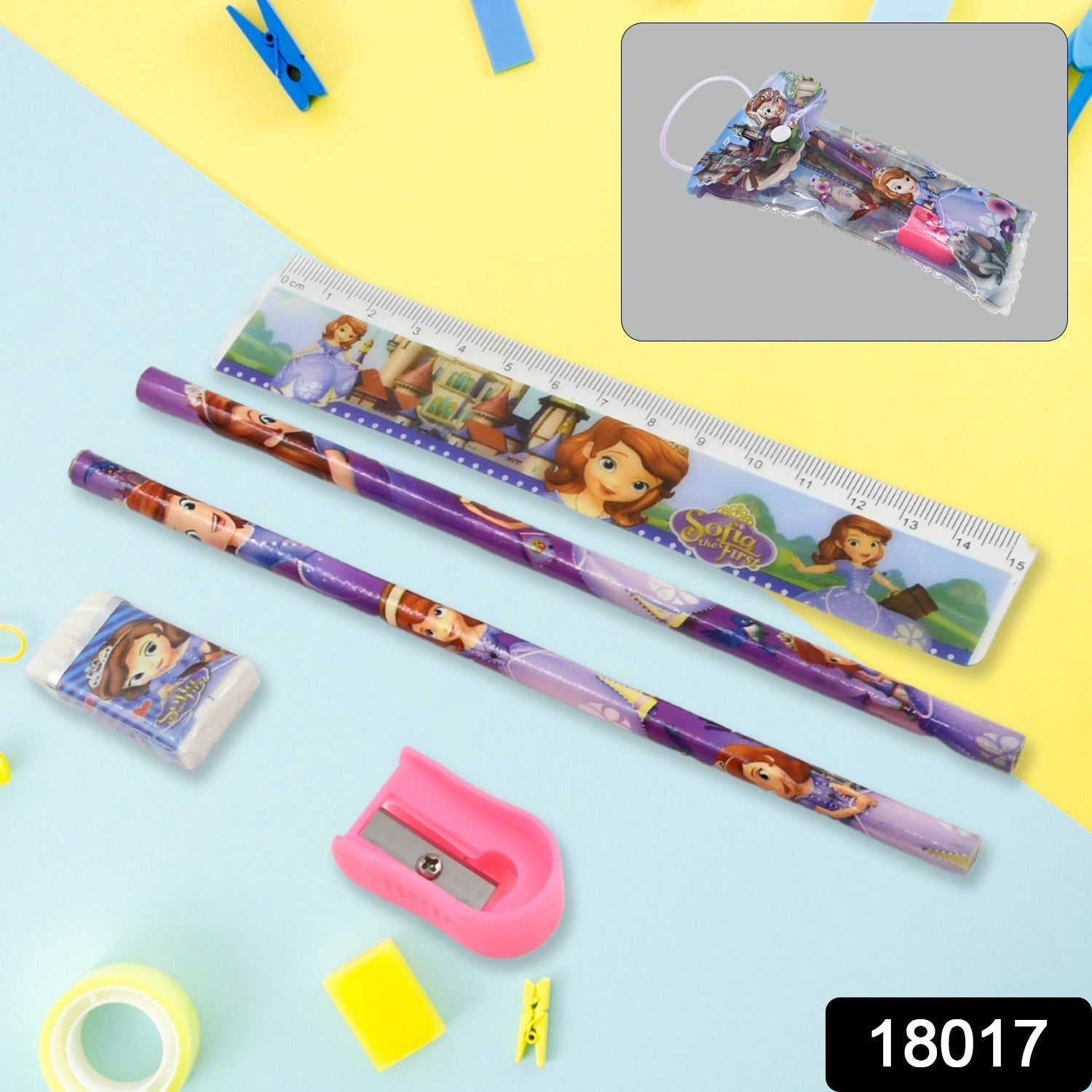 5 in 1 Mix Stationery Gift Set for Kids,  School, Office Product Gift (5 Pcs Set) signaturekarts