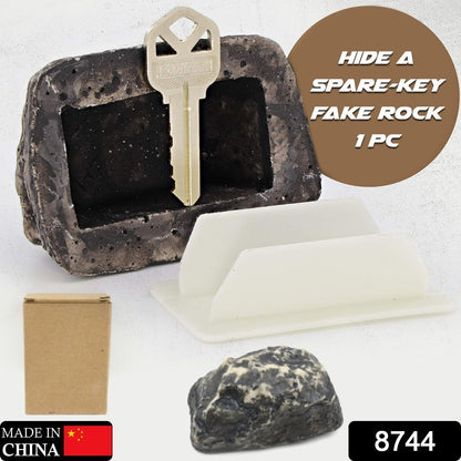 Realistic Fake Rock Key Hider – Weatherproof Outdoor Key Storage Emergencies (1 Pc) signaturekarts