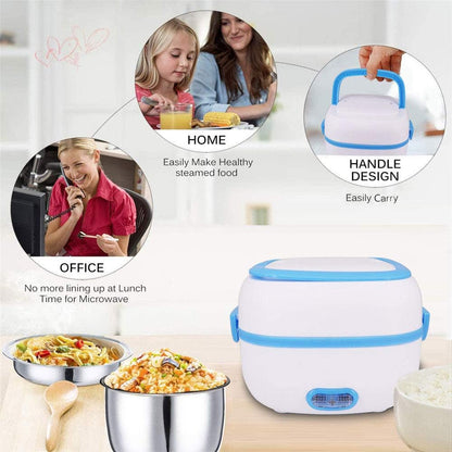 Electric Lunch Box Portable Food Warmer Food Heating Lunch Box  for Car, Truck, office signaturekarts