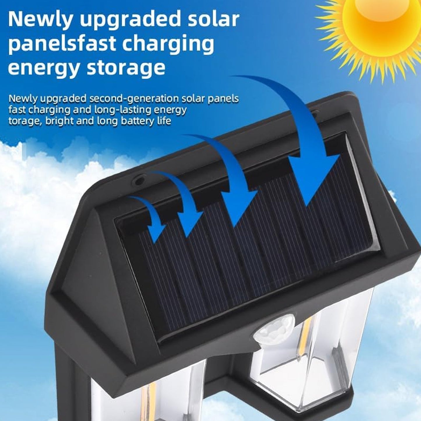 Outdoor Solar Wall Lamp Waterproof High Quality Induction Garden Night Lamp 1 Pc signaturekarts