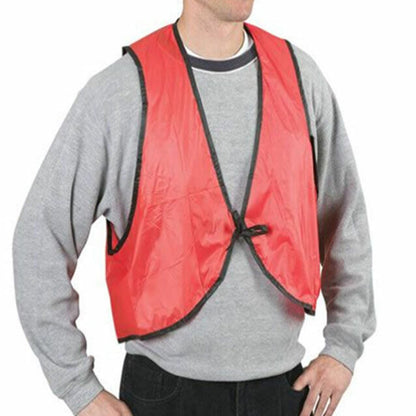 Economy PVC Safety Vest – Soft Vinyl, Tie Closure, High Visibility signaturekarts
