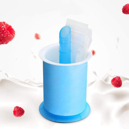 DIY Manual Popsicle Maker – Reusable Ice Cream Mold (Approx 20 Pcs Packing Bag) signaturekarts