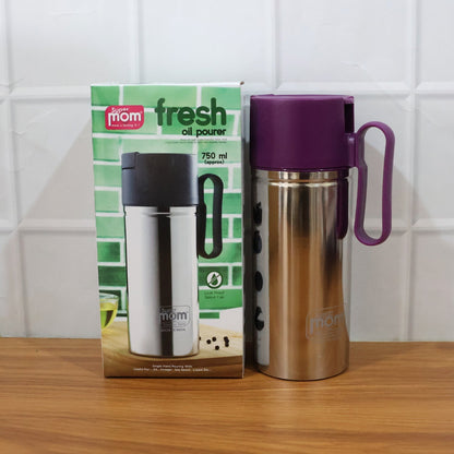 Supermom 750ml Approx. Stainless Steel Oil Pourer (1 Pc) The Morsignaturekarts