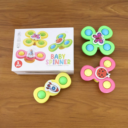 Colour Baby Spinner Toy Set – Suction Cup Sensory Spin Toys (3 Pc Set) The Morsignaturekarts