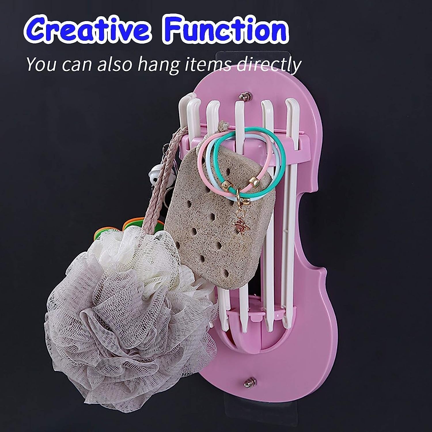Plastic 7 in 1 Retractable Wall Mounted Pull Out Hanger for Kitchen Bath Signaturekarts