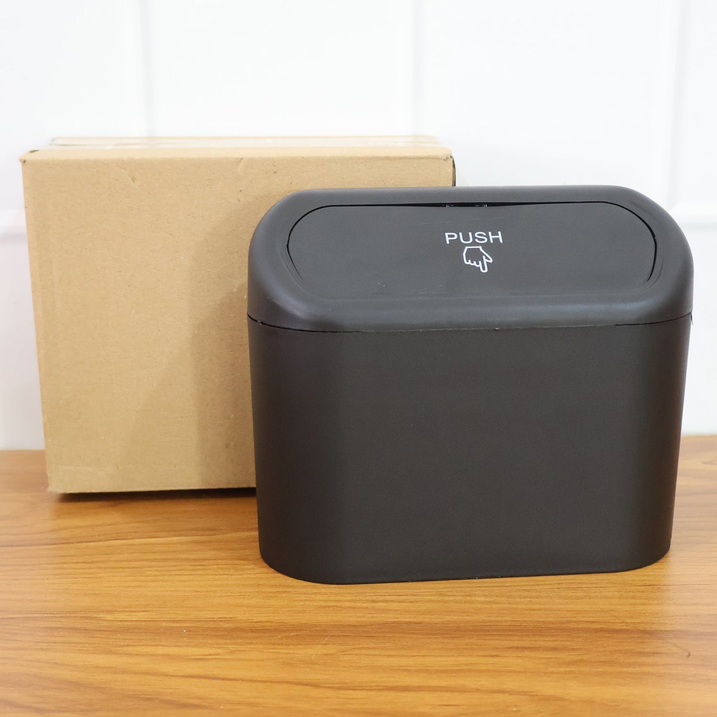 Mini Car Trash Can with Lid, Waterproof Car Trash Bin Storage Box (1 Pc) Signaturekarts