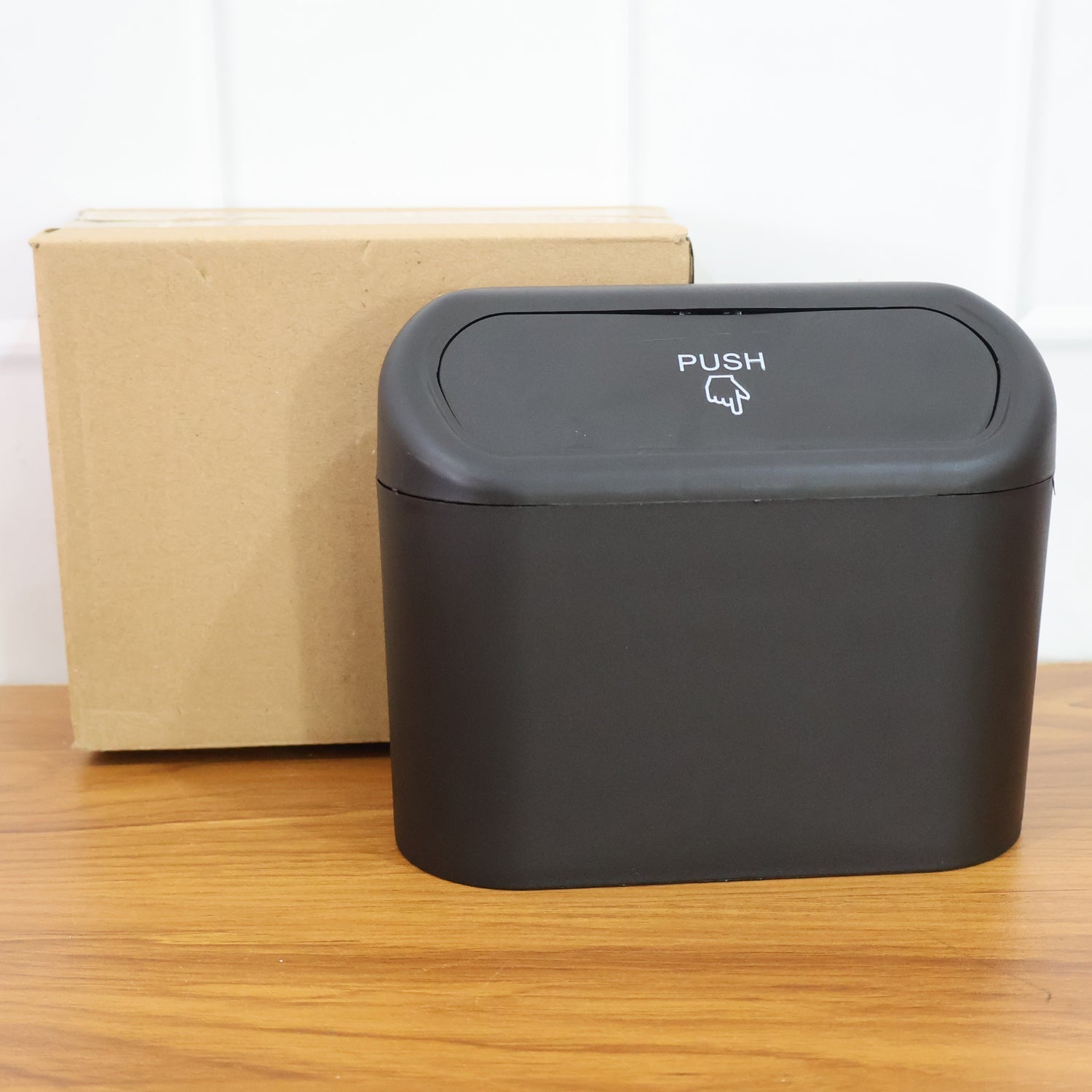 Mini Car Trash Can with Lid, Waterproof Car Trash Bin Storage Box (1 Pc) Signaturekarts