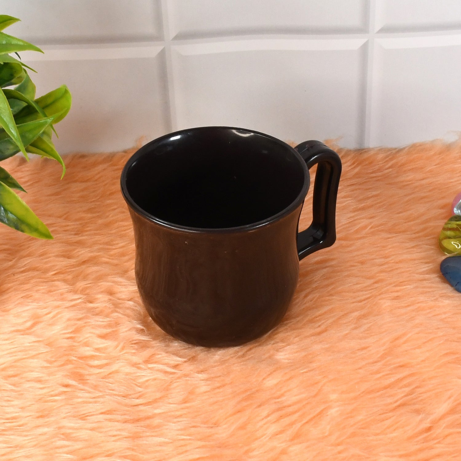 Premium Plastic Coffee / Tea Cups / Mug with Handle (1 Pc / Loose / Mix Color) Signaturekarts