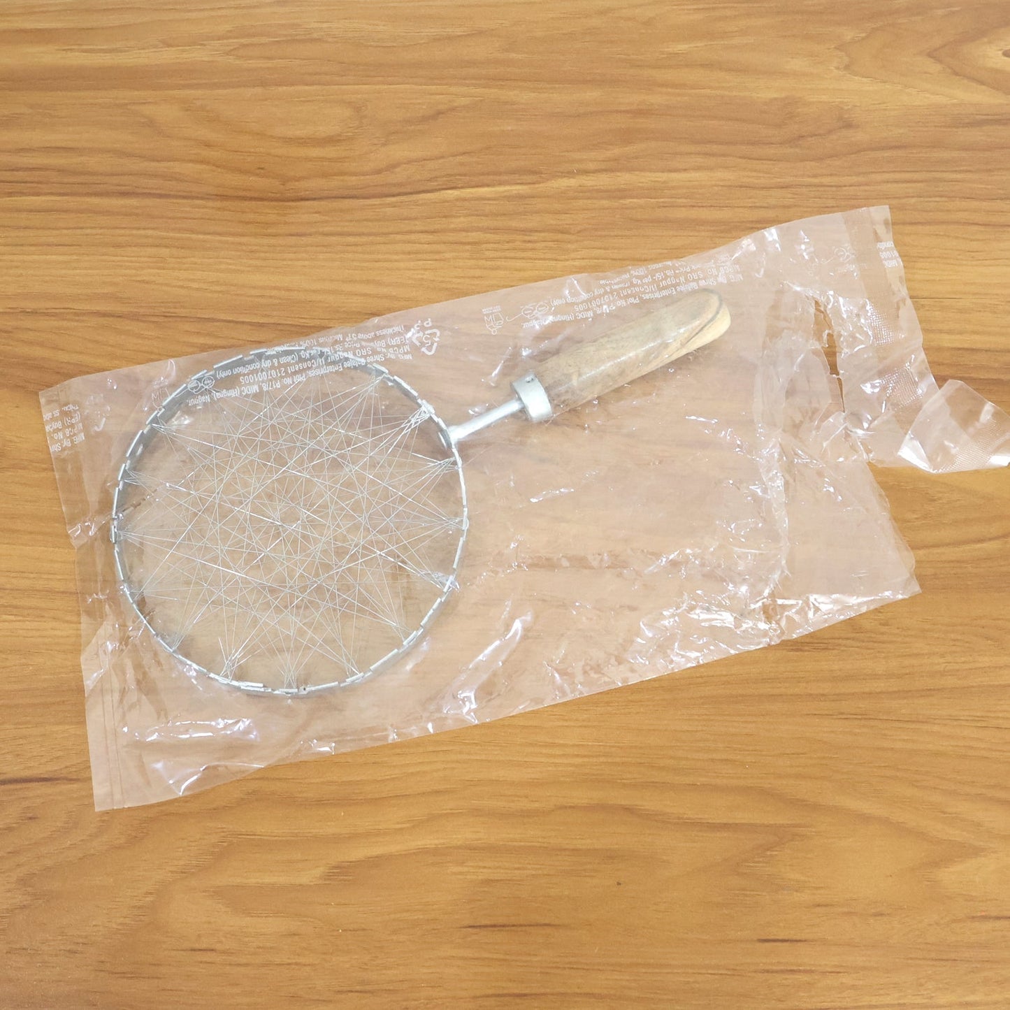 Stainless Steel Wire Skimmer with Wooden Handle (1 Pc) The Morsignaturekarts