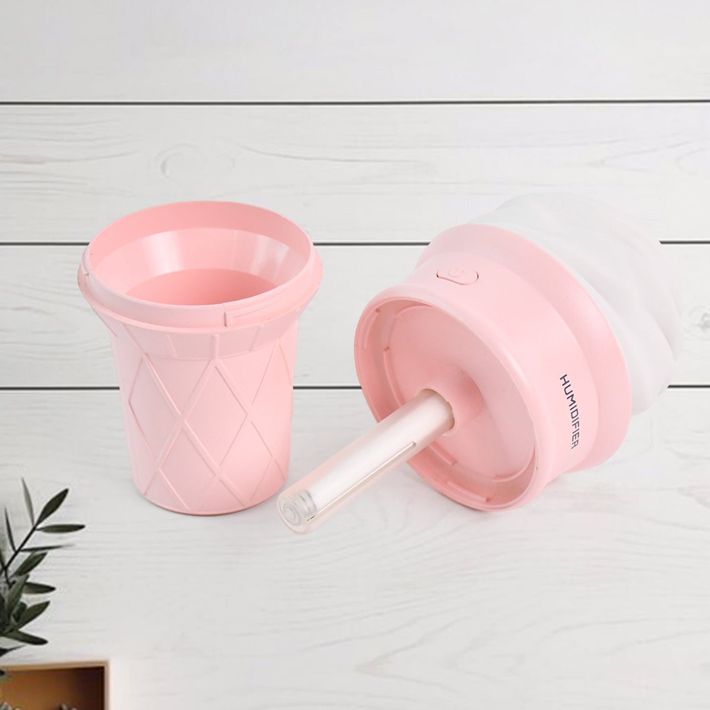 Ice Cream Cone Shape Air Freshener Humidifier (1Pc / Pink) Signature kart