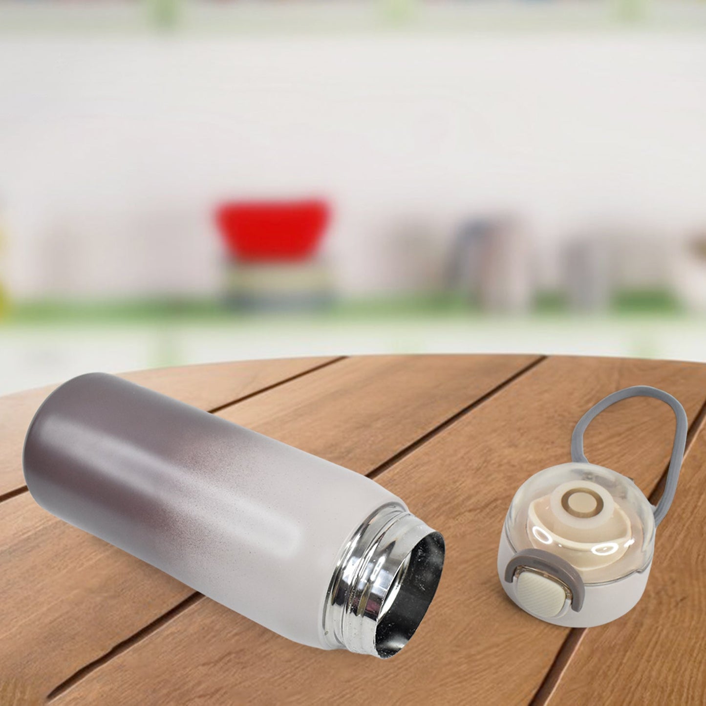 Stainless Steel Water Bottles Approx 600ML (Mix Design & Color / 1 Pc) Signature kart
