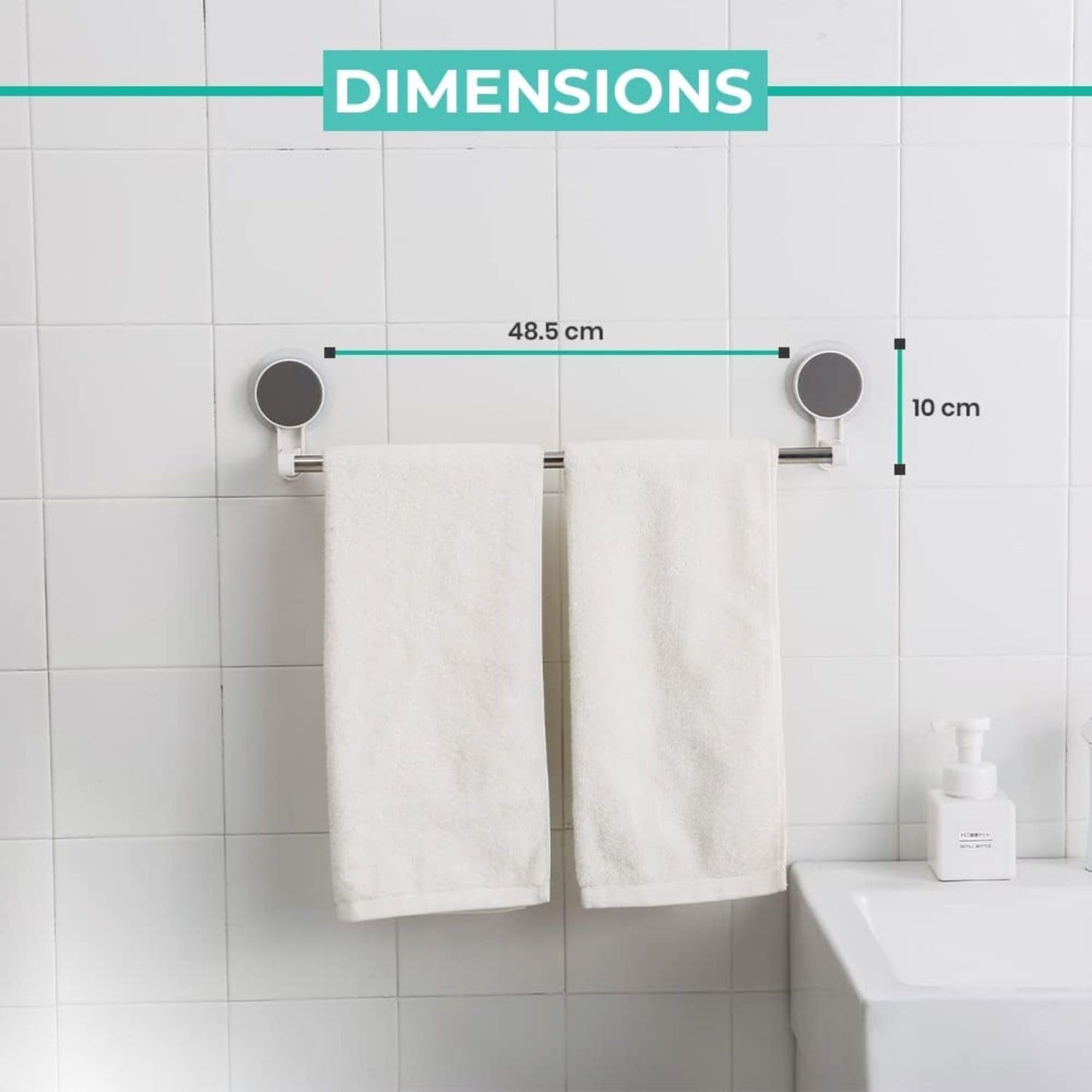 Self-Adhesive Towel Rod - (1 Pc) signaturekarts