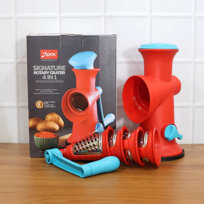 Apex 4 in 1 Signature Rotary Grater with Interchangeable Blades The Morsignaturekarts