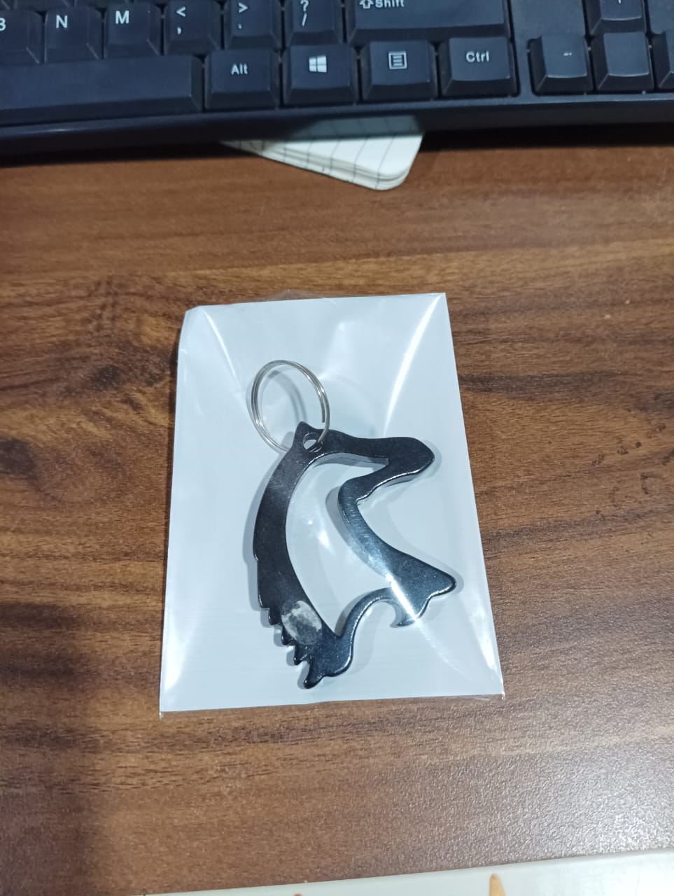 Metal Horse Face Shaped Keychain (1 Pc) Signature kart