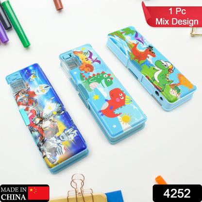 Plastic Multipurpose Compass Box (1 Pc, Mix Design) signaturekarts