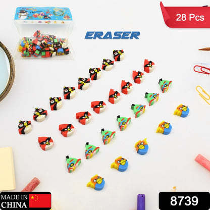 Colorful Novelty Eraser Set for Kids and Gifts (28 Pcs In 1 Packet) signaturekarts
