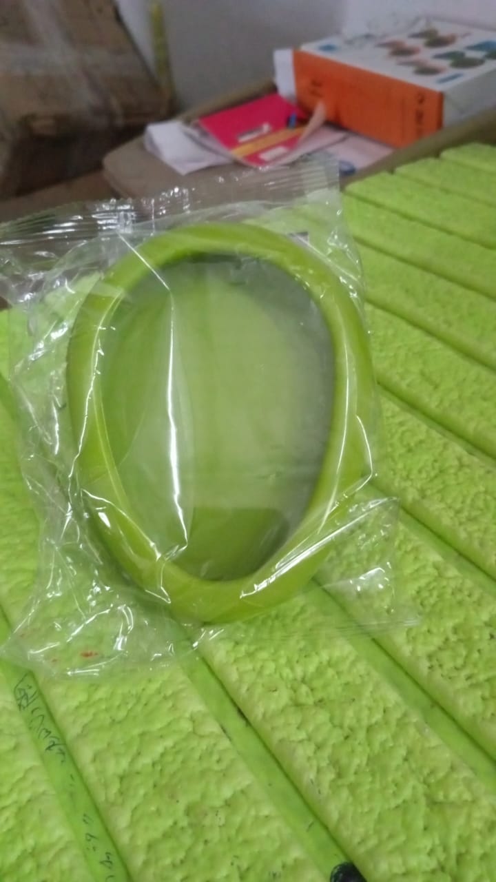 Green Oval Shape Vegetable Container Premium Fruits Saver Keeper (1 Pc) Signaturekarts