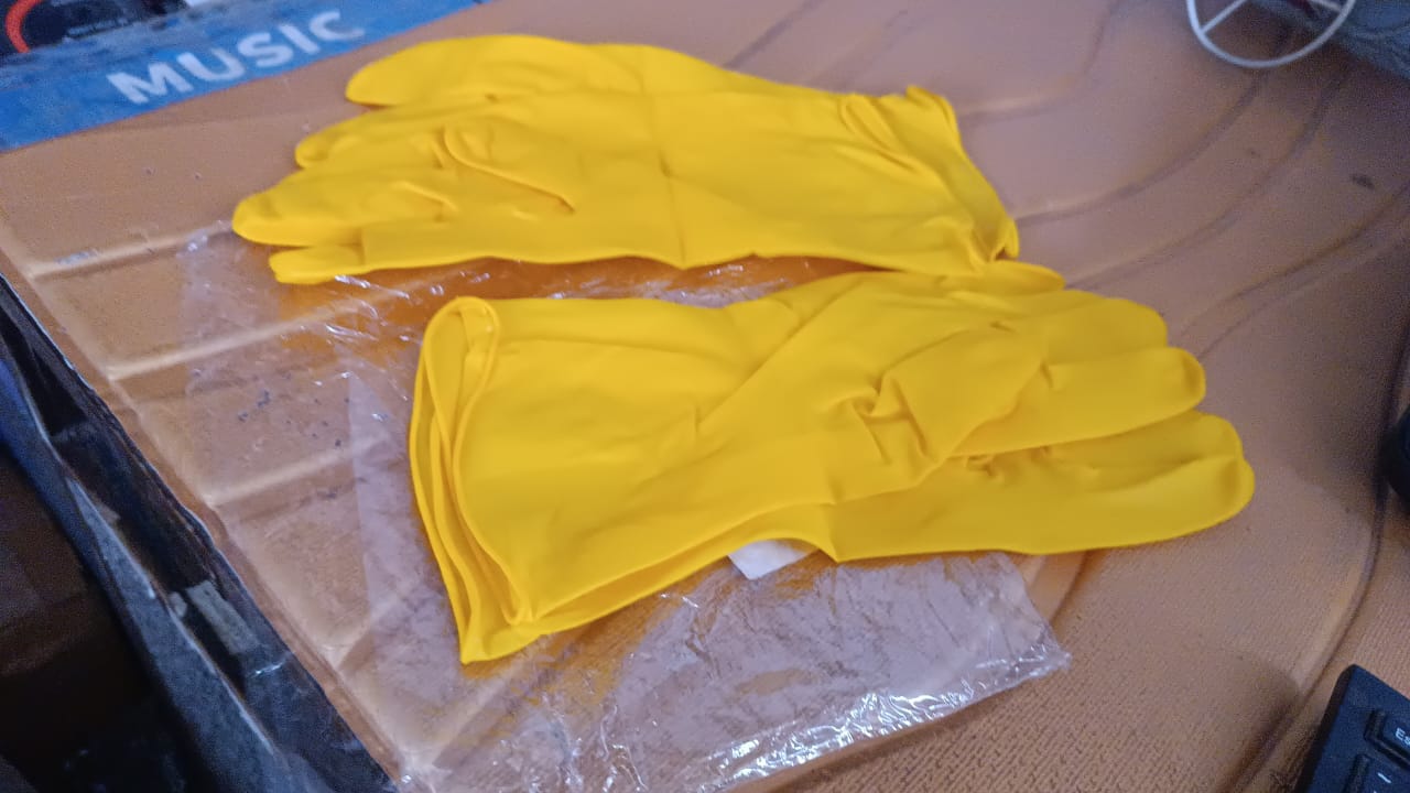 Latex Household Gloves (2 Pair / Mix Color) Signature kart