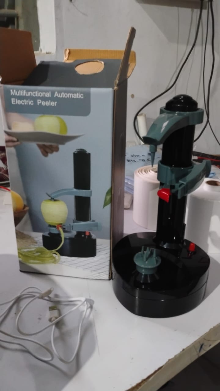 Multipurpose Electric Vegetable Fruit Peeler Automatic Potato Peeler (1 Pc) Signature kart