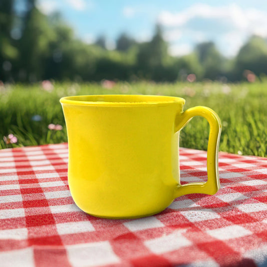 Premium Plastic Coffee,Tea Mug with Handle (1 Pc / With Color Box / Mix Color) Signaturekarts