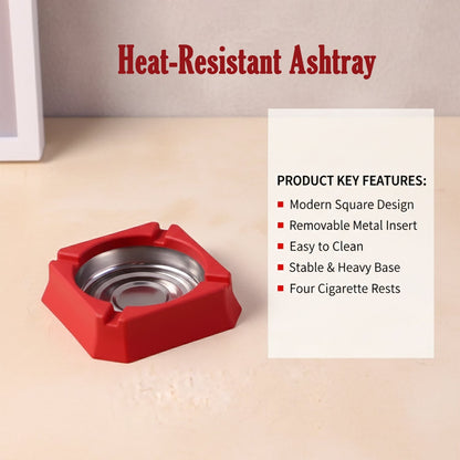 Heat-Resistant Ashtray (1 Pc) The Morsignaturekarts