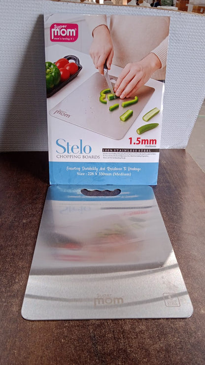 Supermom Medium Stello Stainless Steel Chopping Board signaturekarts