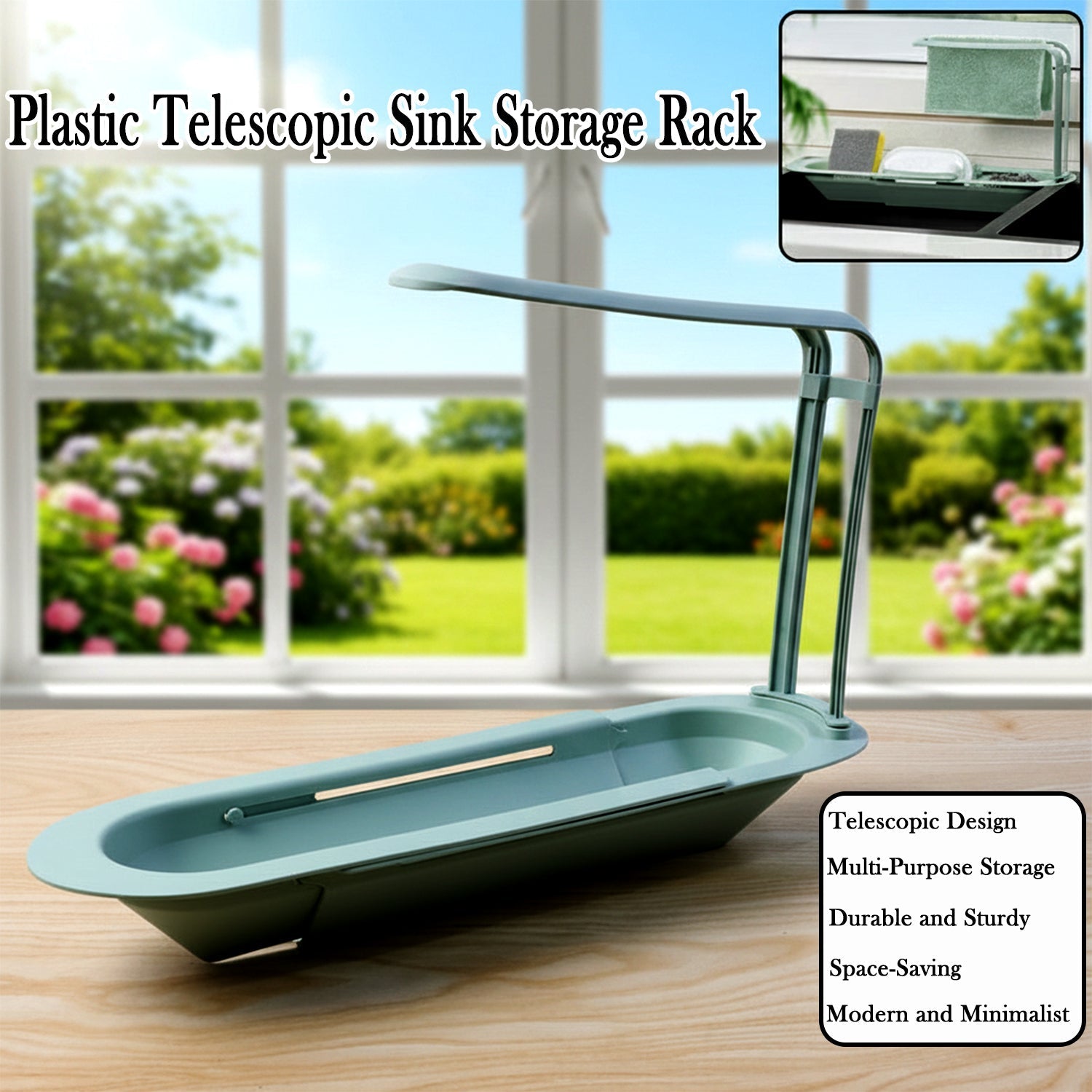 Plastic Telescopic Sink Storage Rack The Morsignaturekarts