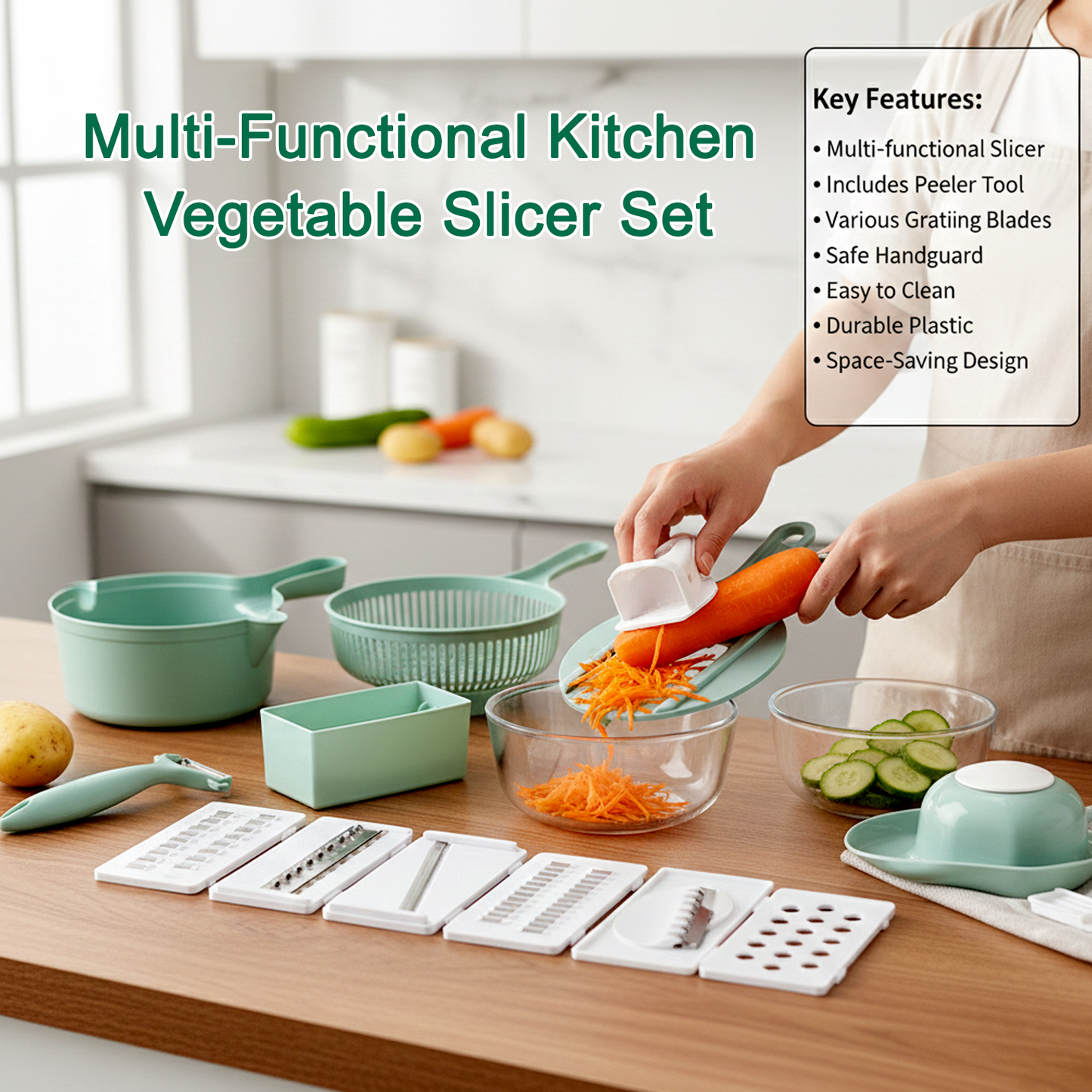 Multi Functional Kitchen Vegetable Slicer Set The Morsignaturekarts
