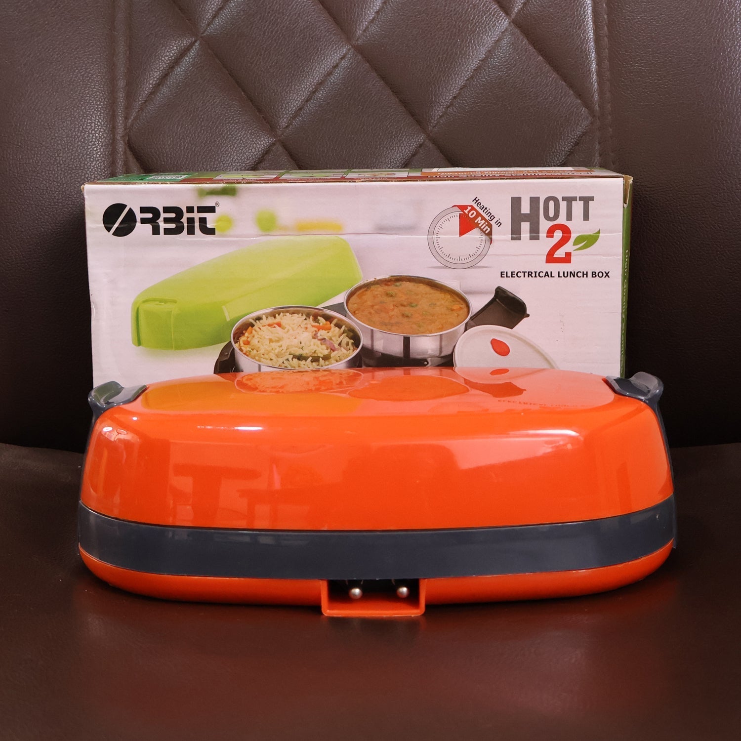 Orbit Electric Lunch Box with Dual Stainless Steel Containers Set signaturekarts
