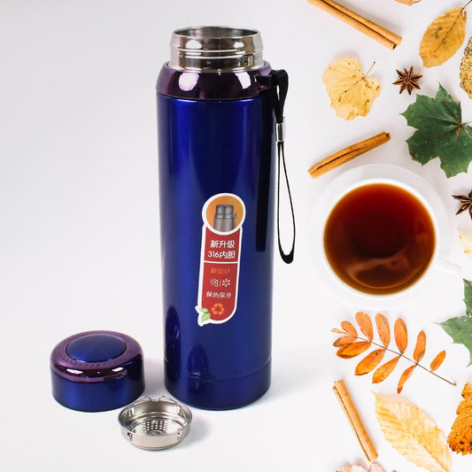 Vacuum Insulated Stainless Steel Bottle, Double (Approx 1000 ML / 1 Pc / Mix Color) Signaturekarts