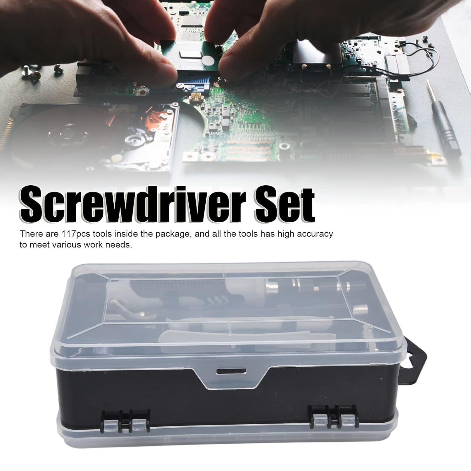 Screwdriver Electronic Laptop, Mobile Repair Tool Kit (117 Pcs Set) Signature kart